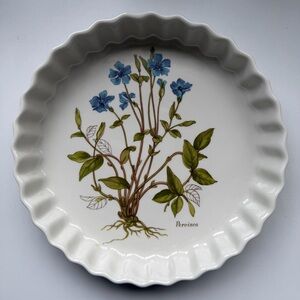 Vintage Portmeirion Pervinca, fully vitrified baking dish.